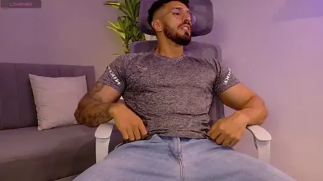 tony_muscle webcam model stream image