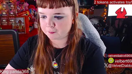 VelvetDiablo webcam model stream image