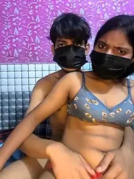 Antique-stickchart-couple webcam model stream image