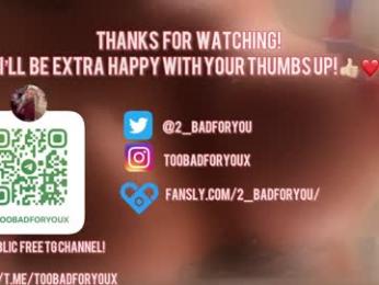 2badforyou chaturbate stream image
