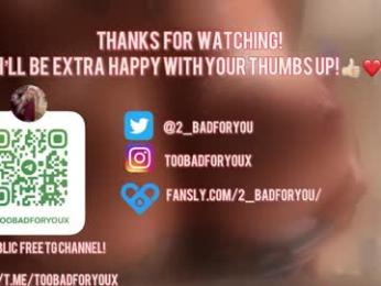 2badforyou chaturbate stream image